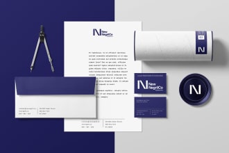 design letterhead, business card, and all stationery items