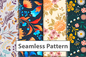 do seamless pattern designs for clothing and textile