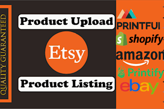 upload product to printify , printful , etsy , shopify