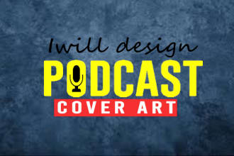 draw unique  podcast cover artwork and podcast thumbnail