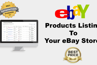 do SEO optimized ebay product listings with template