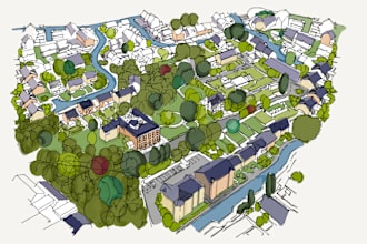 do architecture landscape and urban design concept sketches