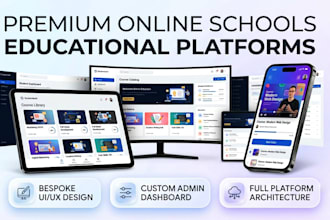 build a premium custom course website and education platform