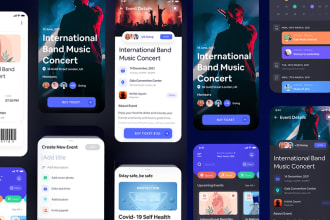 develop event booking app, livestreaming app, conference app, ticket booking app