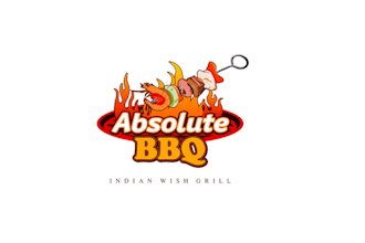 design modern absolute BBQ logo only 24 hours