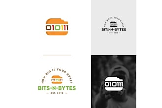 design a eye catching classy fresh logo for bits n bytes