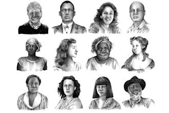 create a portrait ilustration
