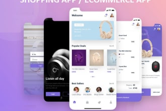 build ecommerce app, shopping, marketplace, enterprise app, multivendor app