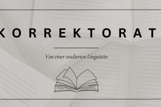 proofread your german book