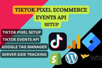 setup tiktok pixel events api, tik tok pixel with google tag manager ga4 shopify