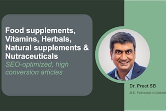 write food supplements and vitamins articles