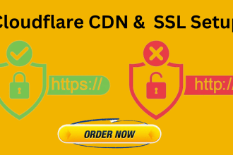 install SSL certificate, cloudflare CDN, improve wordpress speed and security