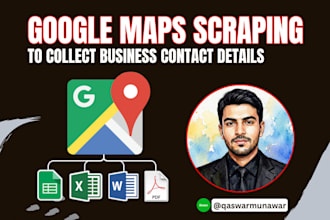 do google map scraping to collect business contact details