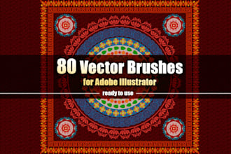 send you a ready to use brush set for adobe illustrator