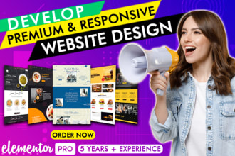 design website for your business, portfolio, beauty, construction with elementor