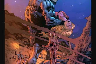 draw and colour your line art, comic books, covers and illustrations
