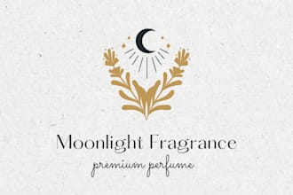 design a perfume, makeup, beauty, spa, cosmetic, candle or skincare logo