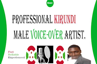 professionally translate and record voiceover in kirundi