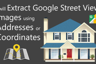 extract home or building images using addresses or coordinates