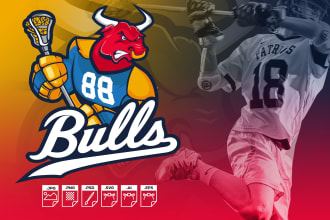 design a striking mascot sports logo for school team, pro or league