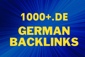 build 1000 german backlinks from local de domains