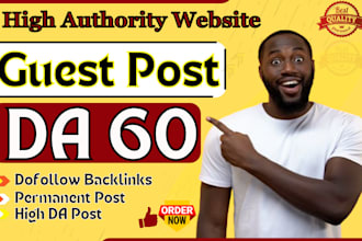 build high quality SEO backlinks with high dr guest posts
