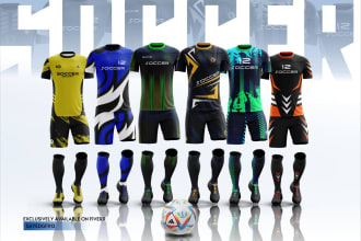 design professional soccer jersey or full kit within 5 hours