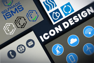 design vector icons, also animated