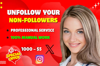 unfollow your instagram or twitter followings manually