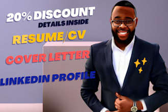 write a professional resume, cover letter, and linkedin profile