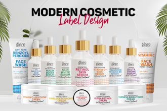 design premium cosmetic packaging and 3d product mockups
