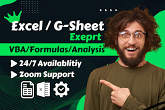 automate excel spreadsheet, google sheets, excel vba, macros, formulas expert