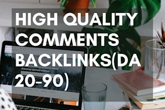 create manual mix and contextual comments backlinks