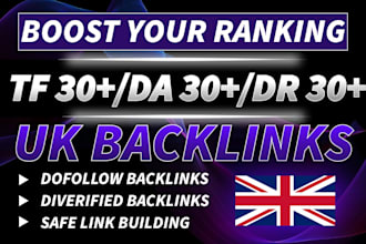 make homepage backlinks co uk sites da 30 to 50 plus