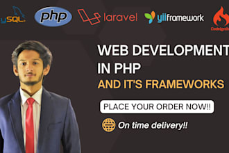fix and code websites using core PHP or PHP frameworks