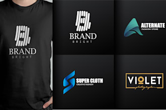 create clothing, fashion, apparel luxury logo design for you