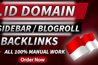 provide high da DR indonesian contextual dofollow id backlinks