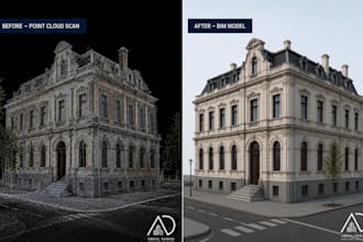 convert your point cloud scan into bim model in revit