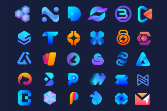 do modern, saas, agency, tech, app logo design