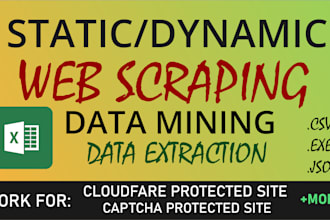 do web scraping, data mining, and data extraction