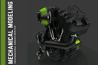 do 3d cad design, mechanical 3d model solidworks and product design