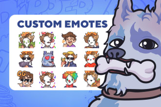 draw custom twitch and discord emotes