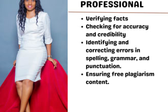 fact check your project, article, report and content