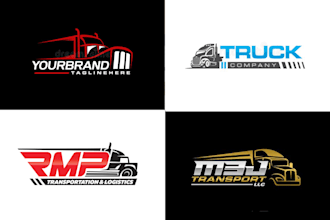 do transport logistic and trucking logo within 24 hours