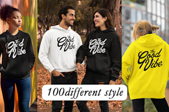 create 100 realistic HD hoodies mockups