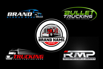 create transport logistic and trucking logo within 24 hours