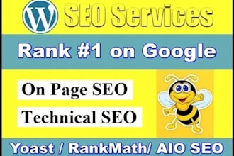 complete on page SEO and technical optimization service of wordpress for ranking