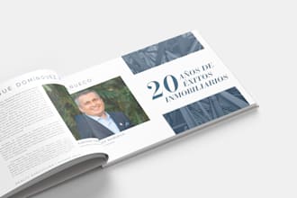design a catalog or booklet for your company