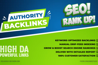 do 500 premium contextual SEO dofollow backlinks link building