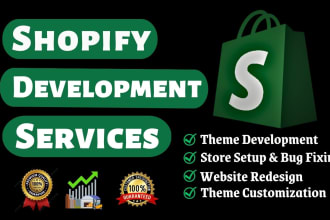 be your shopify expert and shopify web developer designer